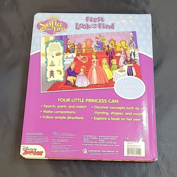 DISNEY JUNIOR SOFIA HARD COVER  FIRST LOOK AND FIND TODDELER BOOK - Picture 7 of 13
